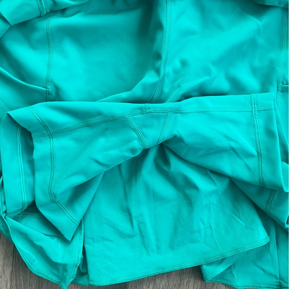 Size 14 Teal Lululemon Everlux Short-Lined Tennis Tank Dress 6” - Picture 6 of 7